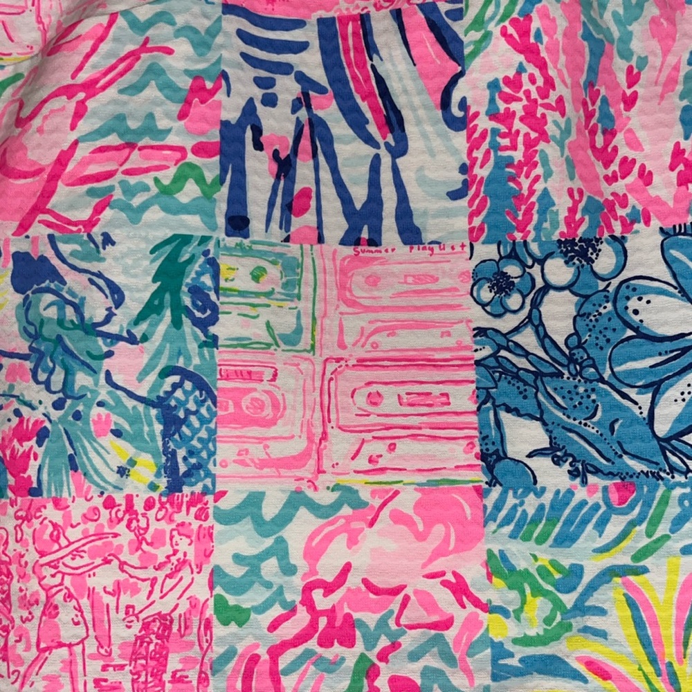 Nwt Lilly Block Pattern Skort - image 2